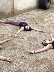 Housemates in Outdoor Bondage - Selfgags