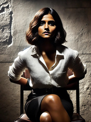 Riya Sharma. Captured. Tied up.